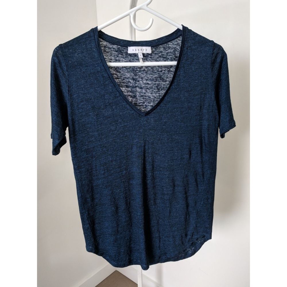 Blue Sandro Top, Size 2